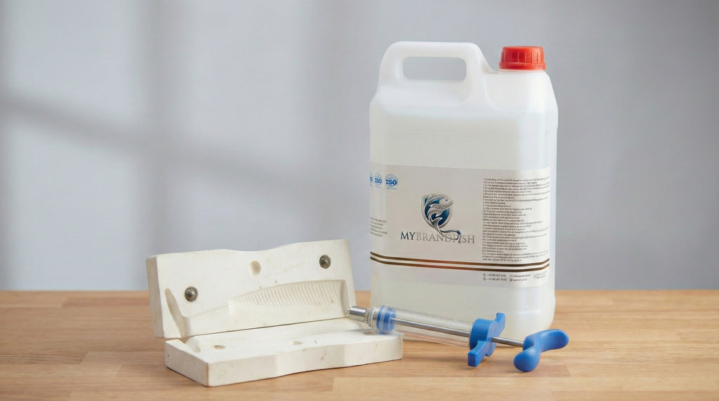 DIY Silikon Sahte Balık Üretim Kiti (Kalıp + Likit + Enjektör)