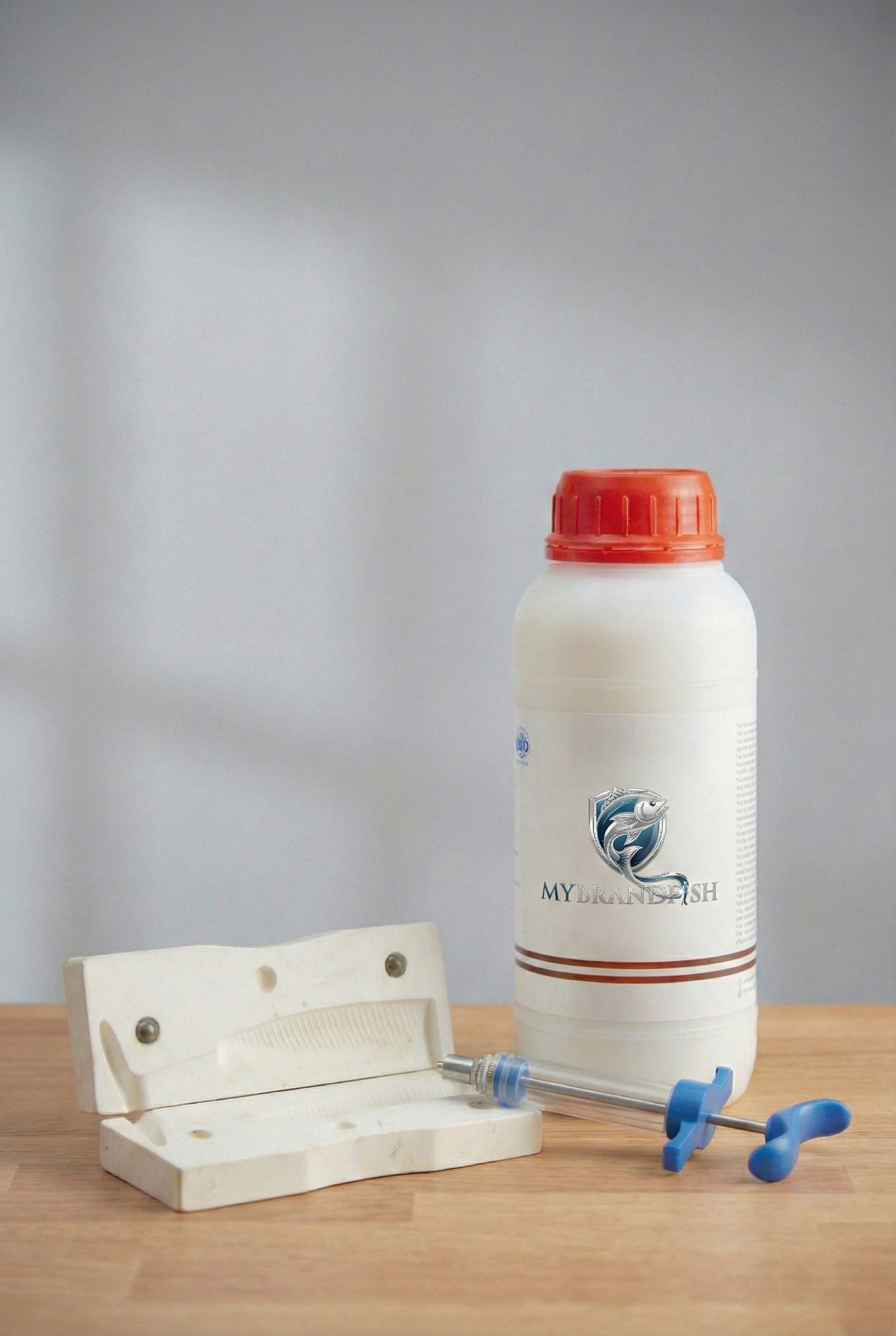 DIY Silikon Sahte Balık Üretim Kiti (Kalıp + Likit + Enjektör)